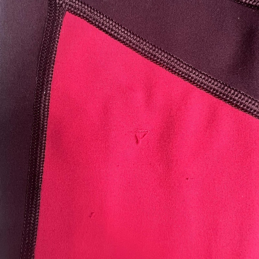 Athleta All In Structure 7/8 Tights Maroon Med - Picture 5 of 5